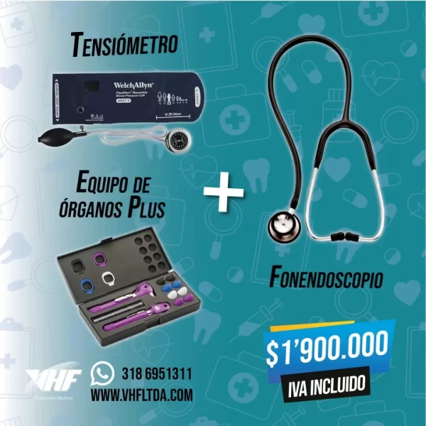 Tensiómetro-Eq De Órganos-Fonendoscopio